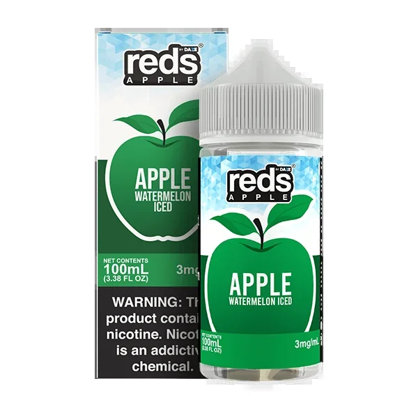 Apple Watermelon ICED – Red’s Apple E-Juice by 7 Daze – 100mL