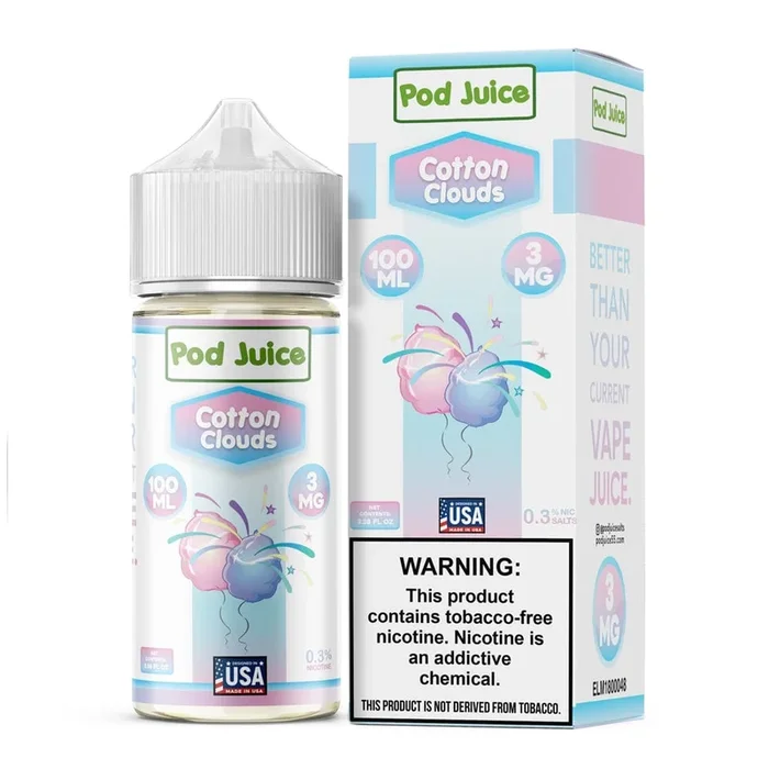 Cotton Clouds – Pod Juice – 100mL