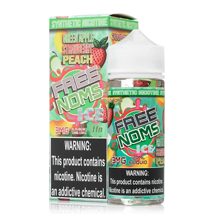 Green Apple Strawberry Peach ICE – Nomenon E-Liquids – 120mL