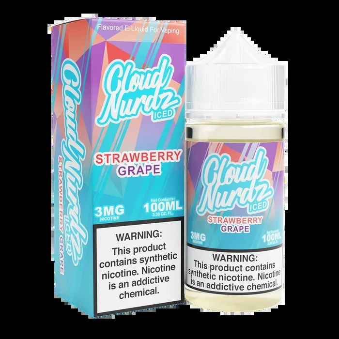 ICED Strawberry Grape – Cloud Nurdz – 100mL