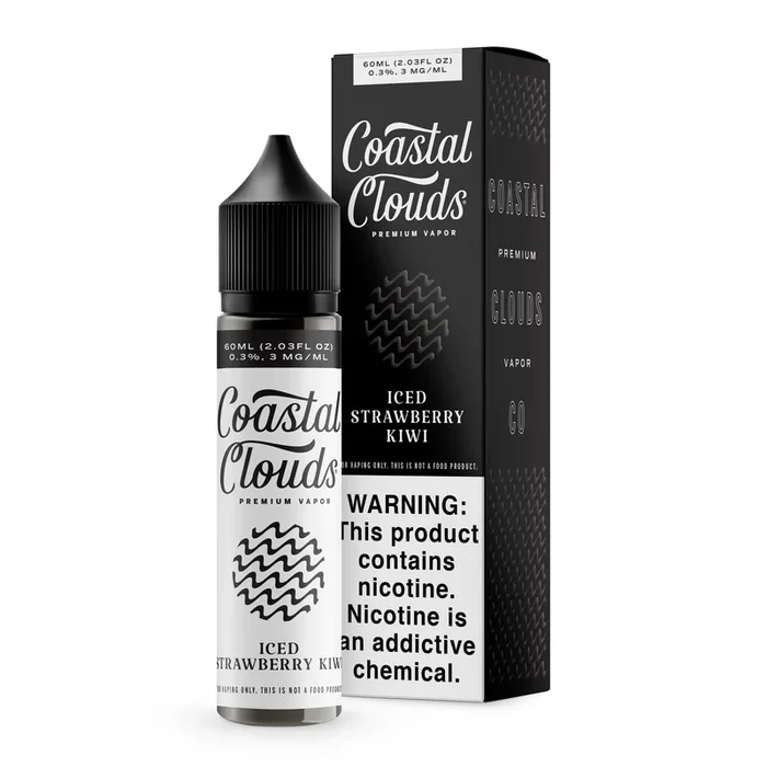 ICED Strawberry Kiwi – Coastal Clouds – 60mL
