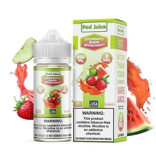 Strawberry Apple Watermelon – Pod Juice – 100mL