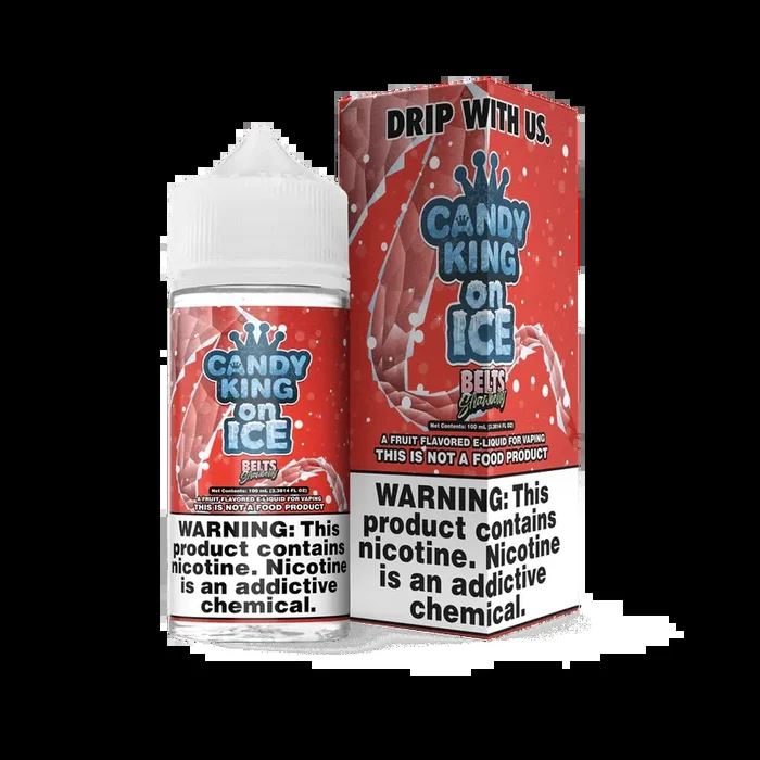 Strawberry Belts on ICE – Candy King on ICE – 100mL
