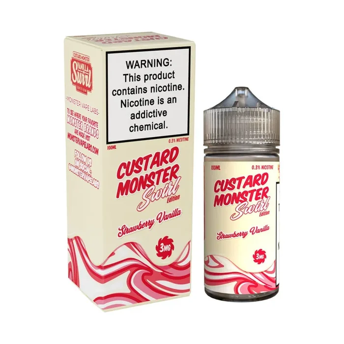 Strawberry Vanilla – Custard Monster Swirl Edition – 100mL