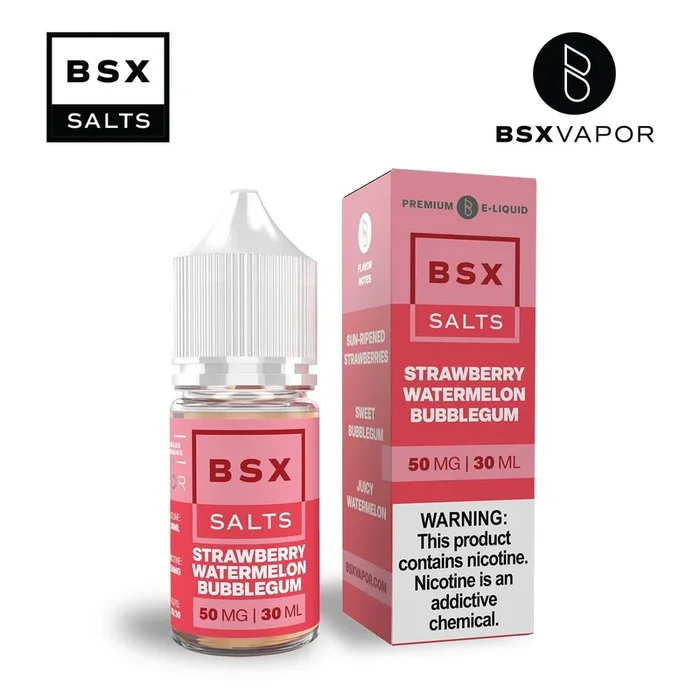 Strawberry Watermelon Bubblegum SALT – BSX Salts – 30mL