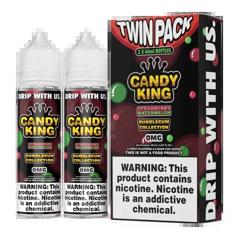 Strawberry Watermelon (Bubblegum Series) – Candy King – 120mL