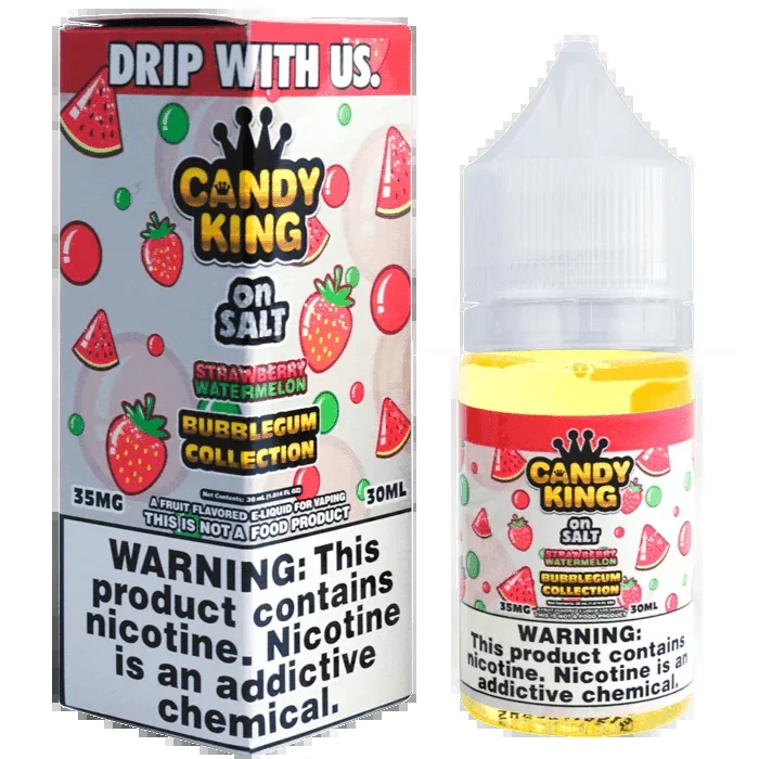 Strawberry Watermelon SALT (Bubblegum Series) – Candy King On SALT – 30mL