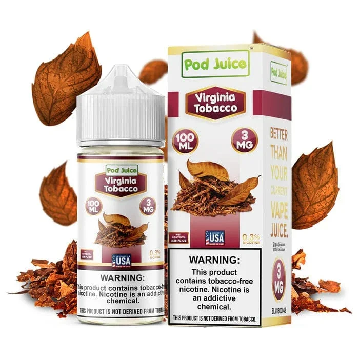 Virginia Tobacco – Pod Juice – 100mL