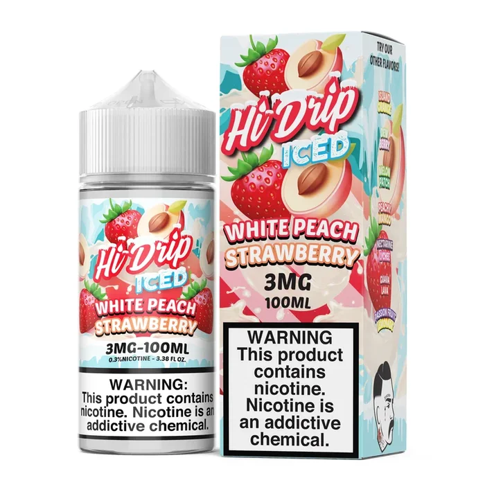 White Peach Strawberry ICED – Hi Drip – 100mL